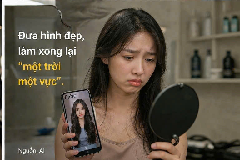 Nỗi lo làm xong không giống hình mẫu mong muốn