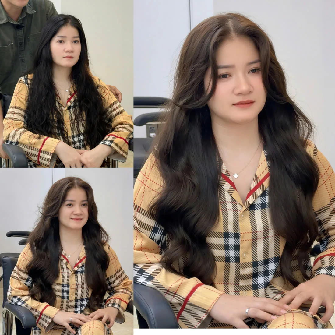 Cắt nhuộm nâu trà lạnh tại Khang Designs